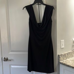 Woman’s petite black dress
